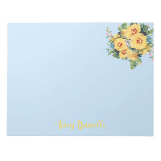 Prettty Floral Bouquet Custom Notepad