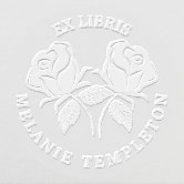 Round Script Name Floral Branch From the Library Of Custom Embosser -  Simply Stamps