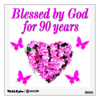 PRETTY 90TH BIRTHDAY FLORAL