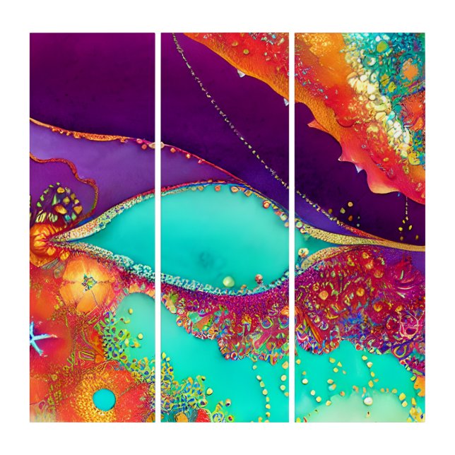 Pretty Abstract Beachy Art (Front)