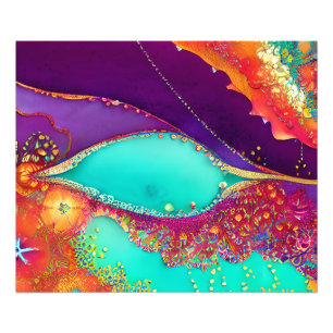 Pretty Abstract Beachy Art Photo Print