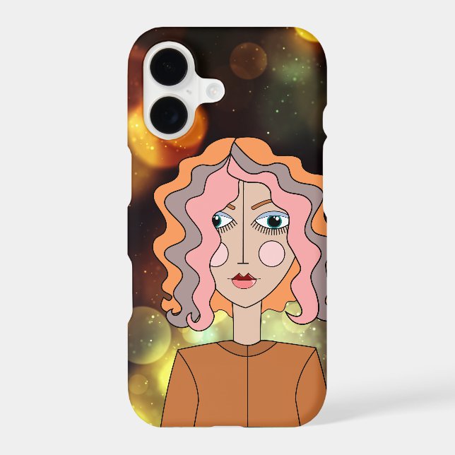 Pretty Abstract Face Phone Case (Back)