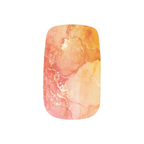 Pretty Abstract Fall Color Design Minx Nail Art