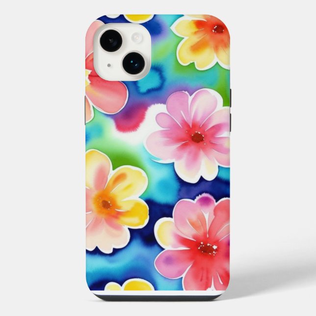 Pretty Abstract Flower Pattern iPhone / iPad case (Back)