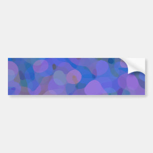 Pretty Abstract in Blue, Purple, and Green Bumper Sticker