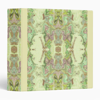 Pretty Abstract in Yellow, Lime, and Pink 3 Ring Binder