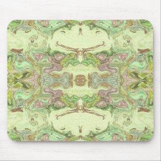 Pretty Abstract in Yellow, Lime, and Pink Mouse Pad
