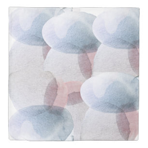 Pretty Abstract Pastel Watercolor Duvet Cover