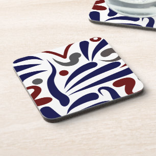 Pretty abstract pattern beverage coaster