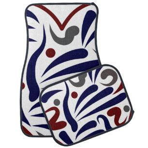 Pretty abstract pattern car floor mat