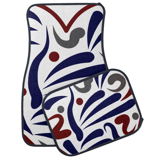Pretty abstract pattern car floor mat (Set)