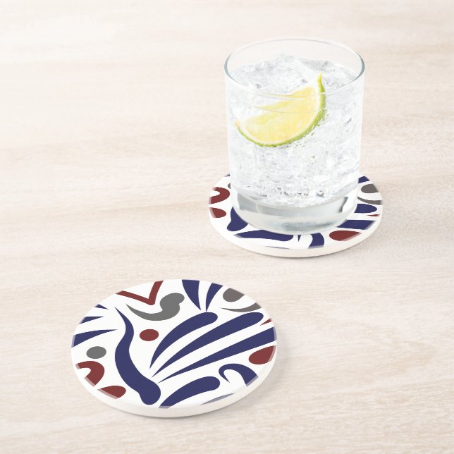 Pretty abstract pattern coaster (Side)