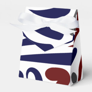 Pretty abstract pattern favor boxes