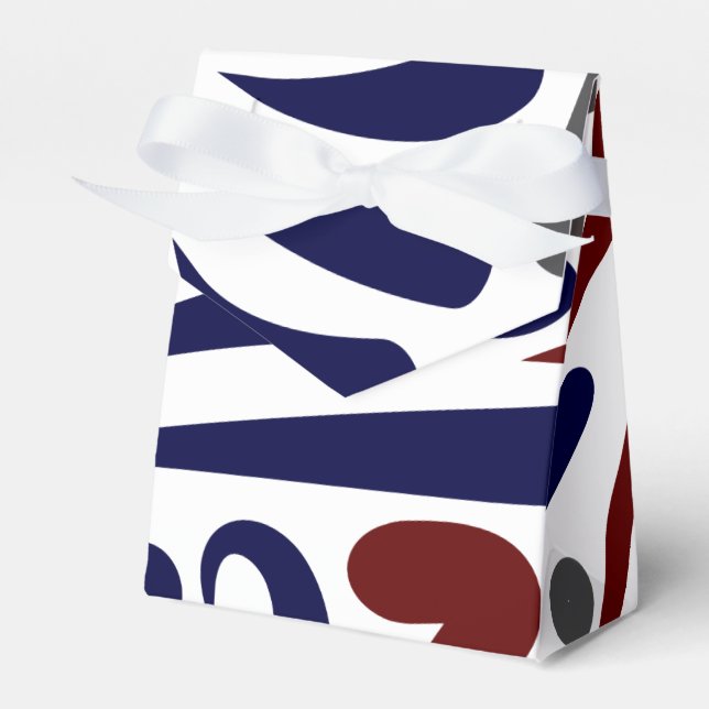 Pretty abstract pattern favor boxes (Front Side)