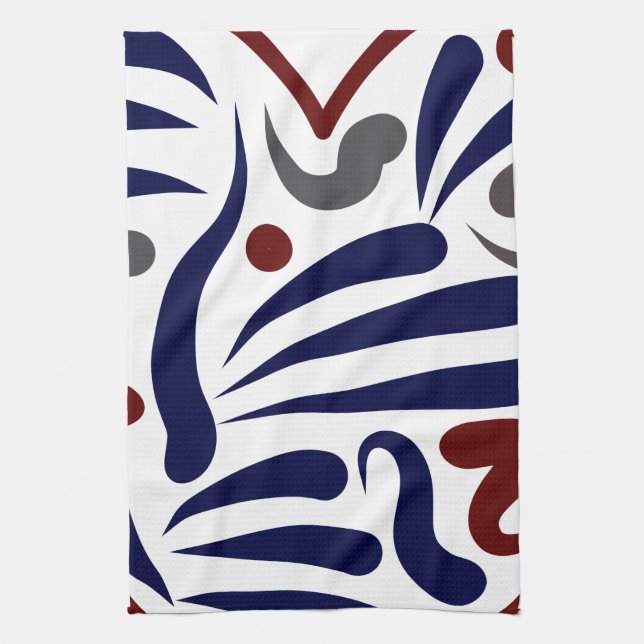 Pretty abstract pattern kitchen towel (Vertical)