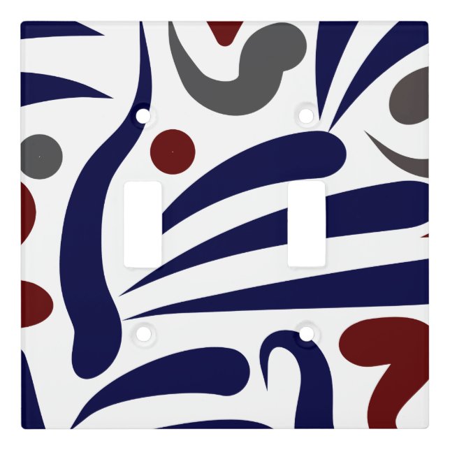Pretty abstract pattern light switch cover (Front)