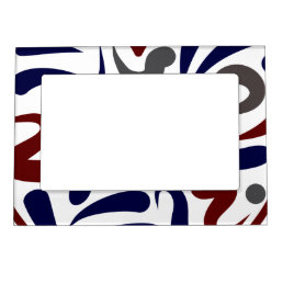 Pretty abstract pattern magnetic frame