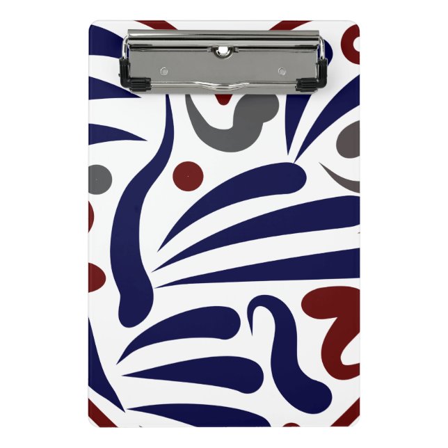 Pretty abstract pattern mini clipboard (Front)