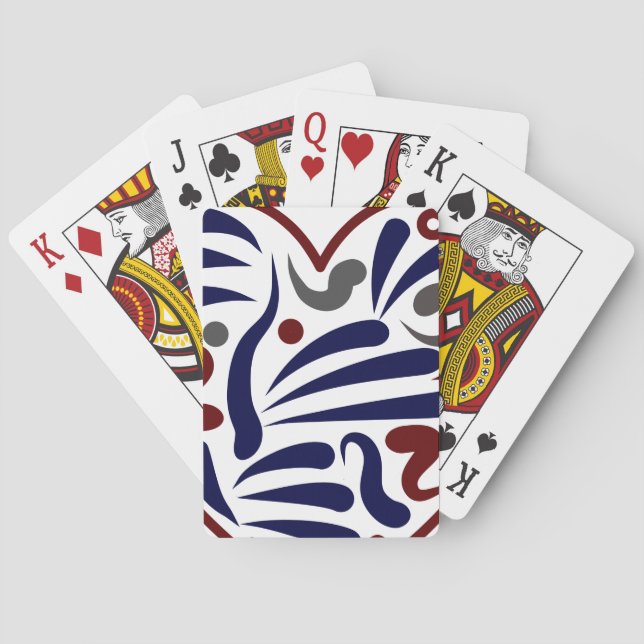 Pretty abstract pattern poker cards (Back)