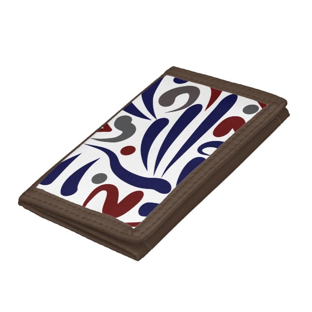 Pretty abstract pattern tri-fold wallet (Bottom)