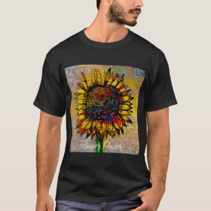Pretty Abstract Sunflower Painting T-Shirt