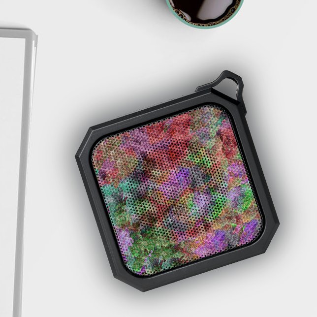 Pretty Abstract Swirled Colours Pastels Grey Lines Bluetooth Speaker (Pretty pastel colours abstract swirls grey squiggles on bluetooth speaker.)