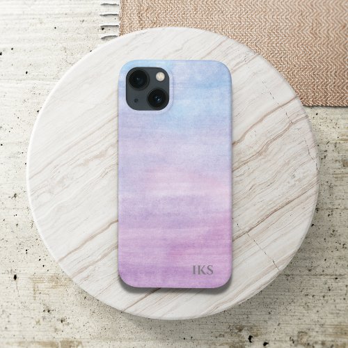 Pretty Abstract Watercolor Personalize iPhone 13 Case