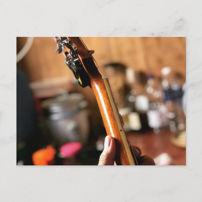 Pretty Acoustic Guitar Postcard (Front)