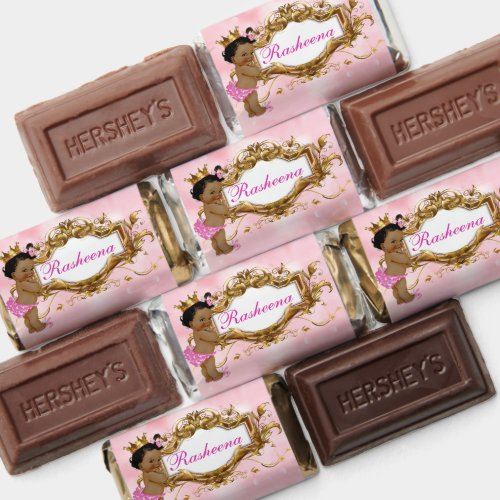 Pretty African Princess Pink  Gold Elegant Hersheys Miniatures