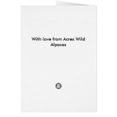 Pretty Alpaca Cards (Back)