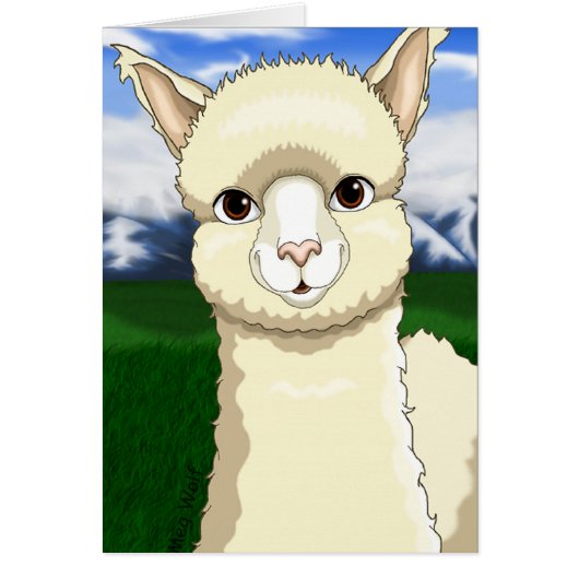 Pretty Alpaca Cards (Front)