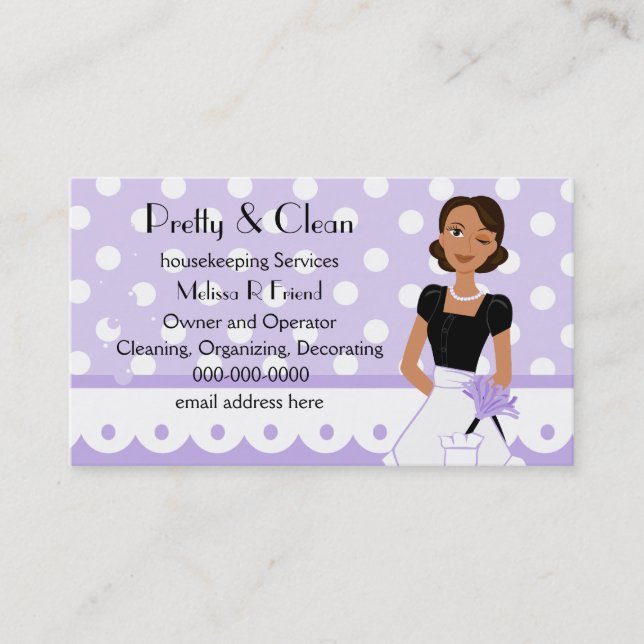 Pretty And Clean Appointment Card (Front)