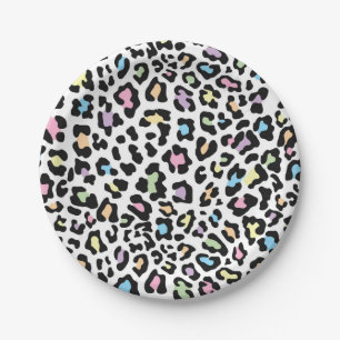 Pretty and Colorful Animal Print Paper Plates