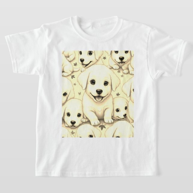 pretty and cute puppies T-shirt (Laydown)