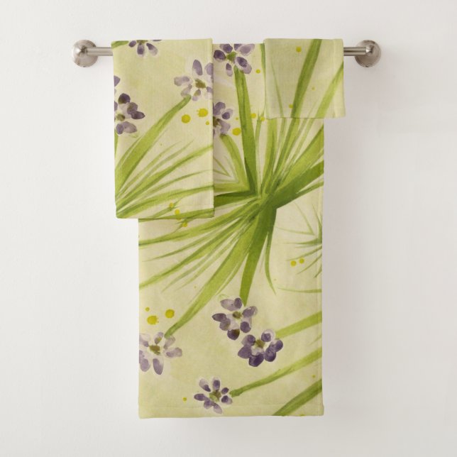 Pretty And Elegant Flowered Towel Set (Insitu)