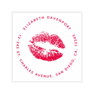 Pretty and Glamorous Lips Self-inking Stamp