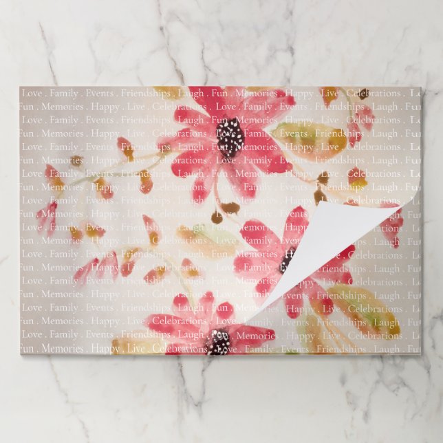 Pretty And Inspiring Paper Placemats (Folded)