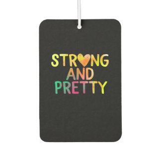 Pretty And Strong Woman Gym Workout Fitness Air Freshener