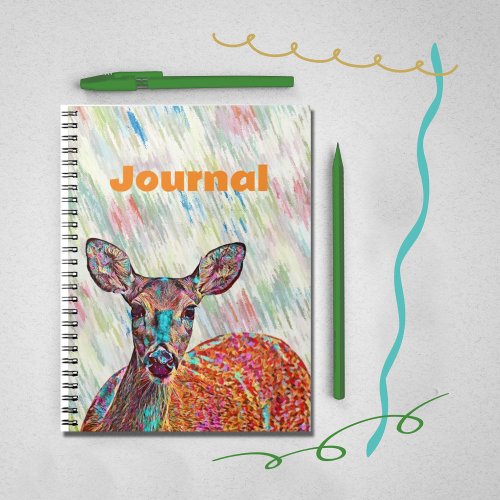 Pretty and Sweet Deer Art Journal