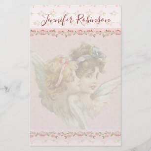 Pretty and Sweet Guardian Angel Stationery