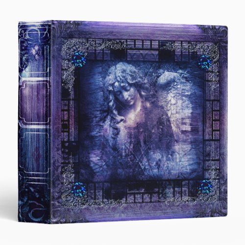 Pretty Angel Ancient Tome Fantasy Magic Book 3 Ring Binder