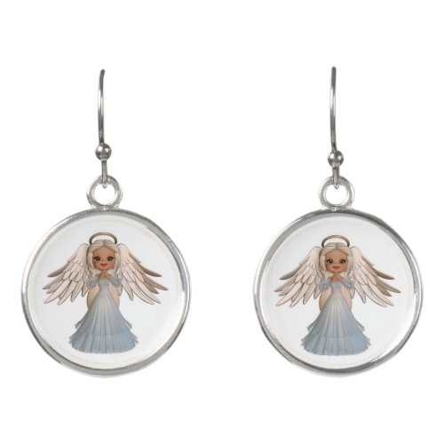 Pretty Angel Drop Earrings