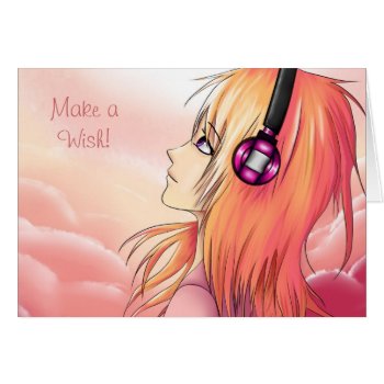 Pretty Anime Girl At Sunset by DiaSuuArt at Zazzle