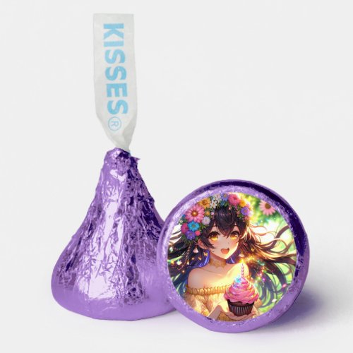 Pretty Anime Girl Birthday  Hersheys Kisses