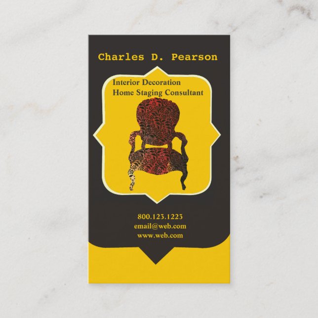 Pretty Antique Victorian Home Business Card (Front)