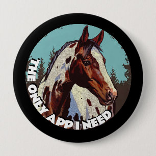 Pretty Appaloosa Button