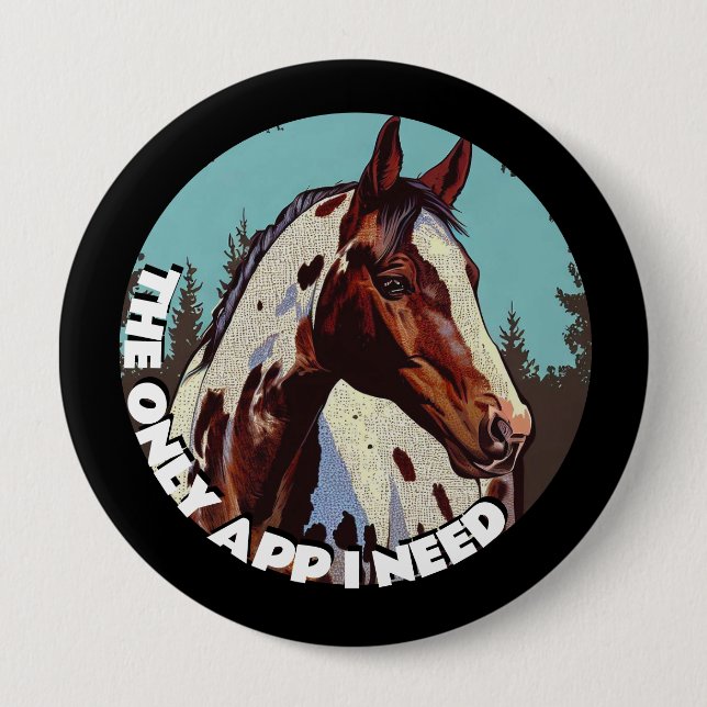 Pretty Appaloosa Button (Front)