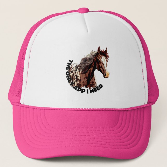 Pretty Appaloosa Trucker Hat (Front)