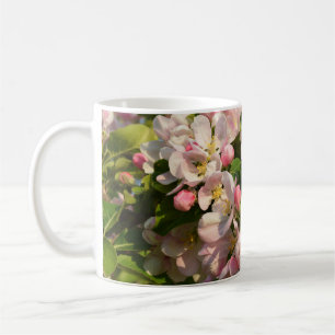 Pretty apple blossom coffee mug