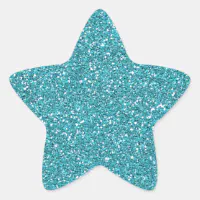 Dark Purple faux shiny glitter sparkles Star Sticker, Zazzle